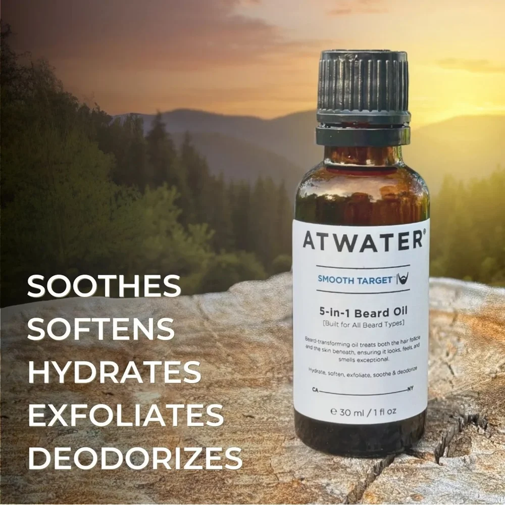 Atwater Smooth Target 5 In 1 Beard Oil 1oz
